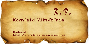 Kornfeld Viktória névjegykártya