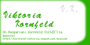 viktoria kornfeld business card